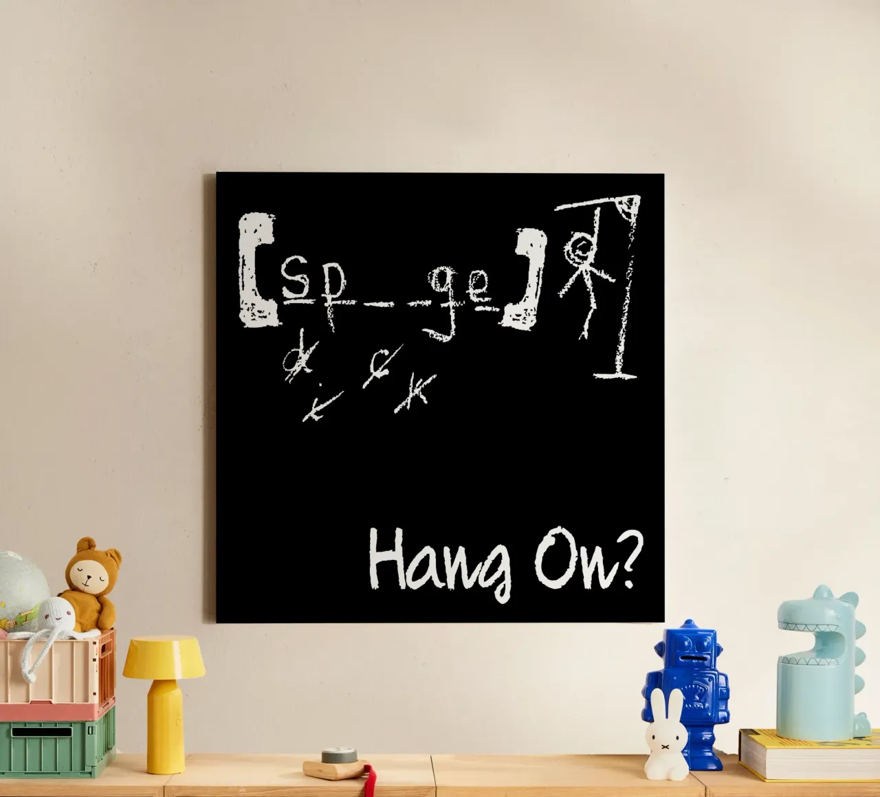 Spunge canvas met Baklijst van adaptionate