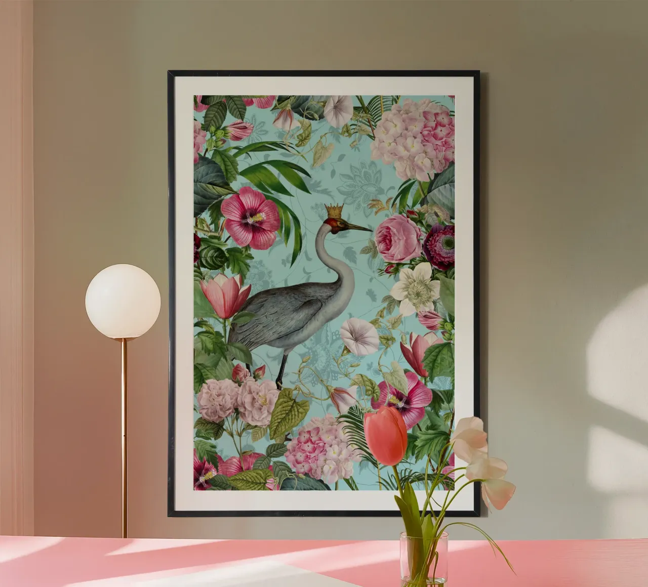 Kranichkönig Launenhaftes Wunderland Poster von Andrea Haase Vintage World