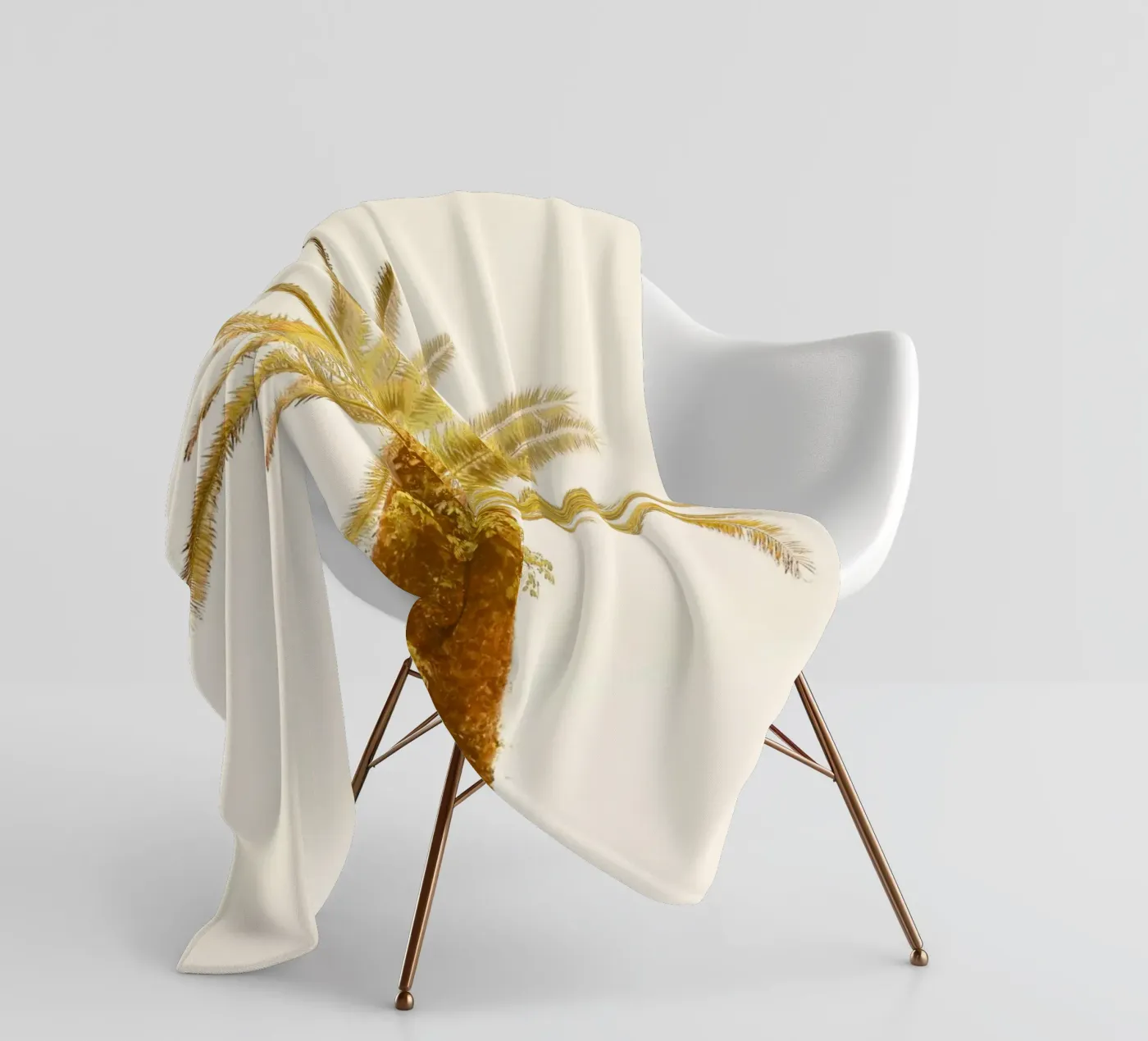 Palm Tree fleecedeken van KISSA STUDIO