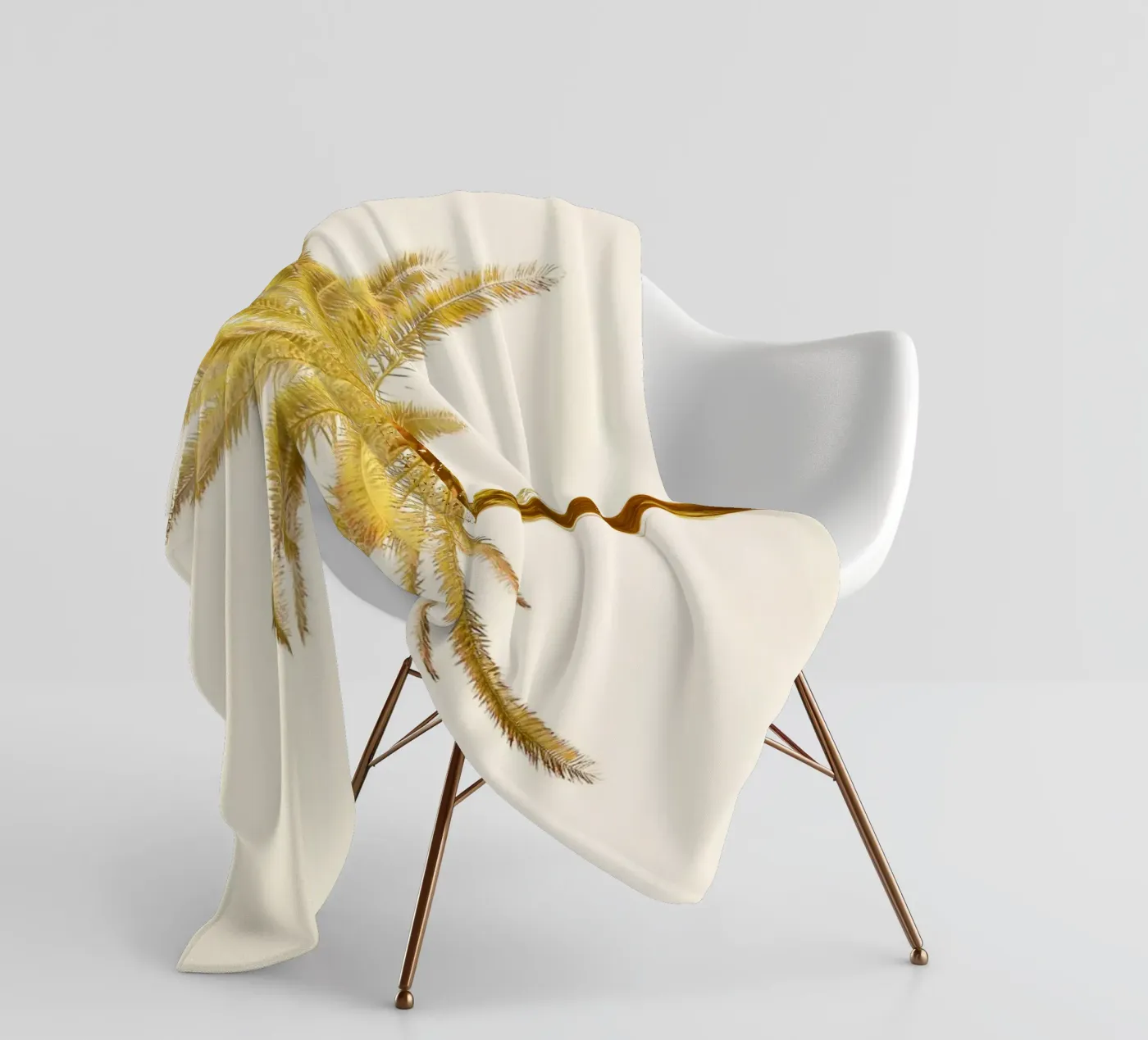 Palm Tree fleecedeken van KISSA STUDIO