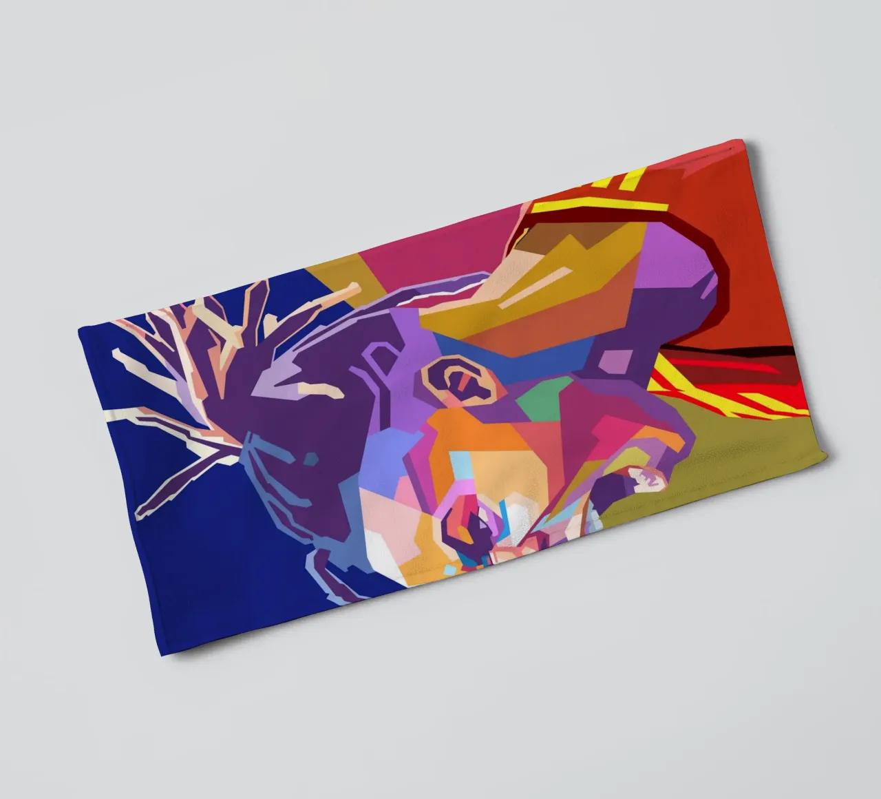 Ritratto pop art di Nico Williams asciugamano da bagno da Hantamrata
