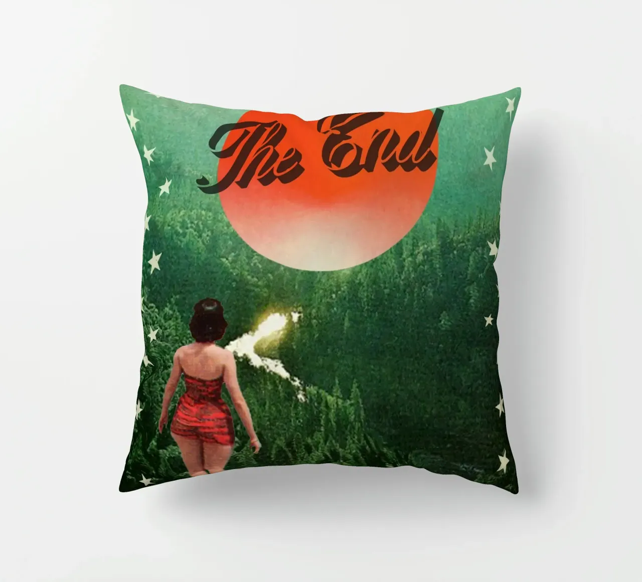 The End of the World (as we know it) decorative cushion by MsGonzalez
