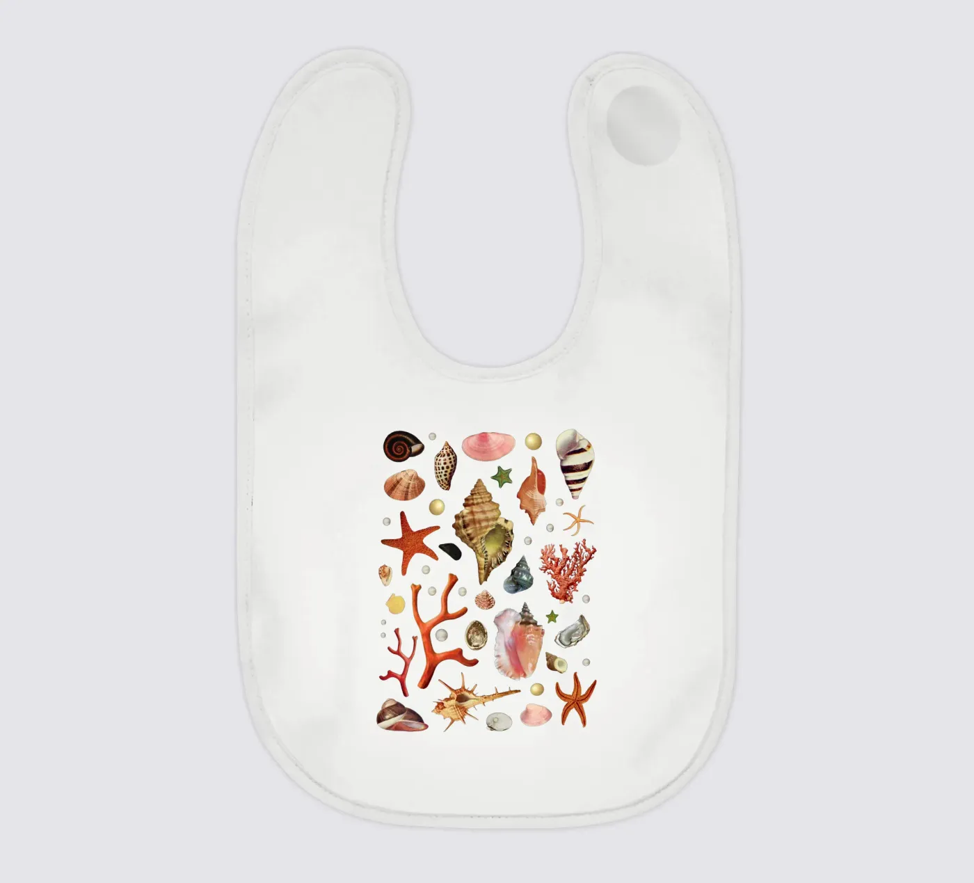 Schelpencollectie baby slabbetje van MsGonzalez