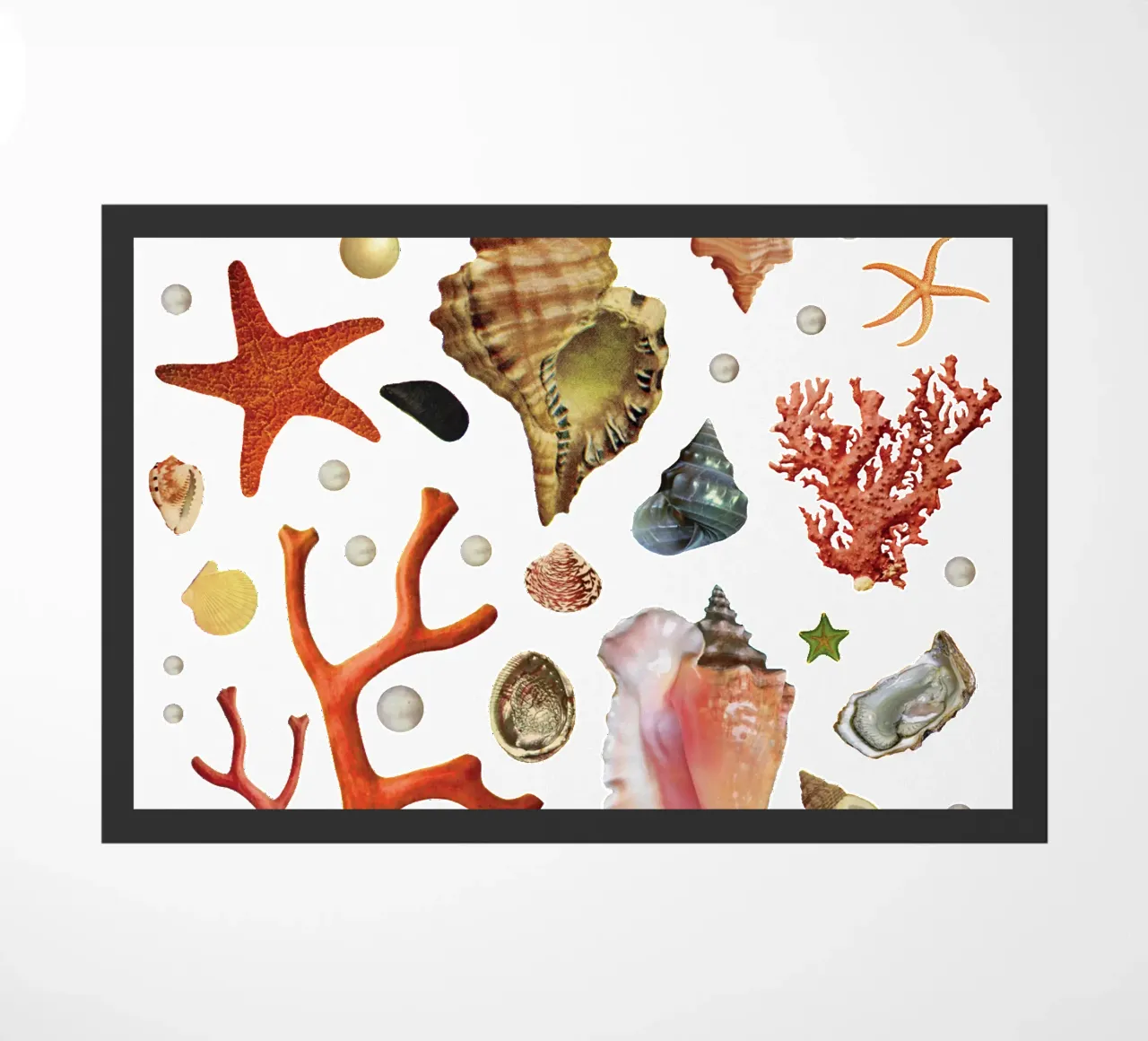 Shell collection doormat by MsGonzalez