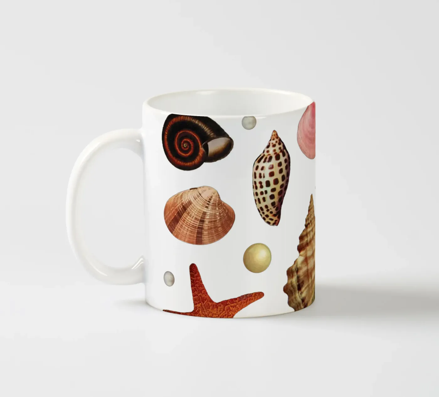 Shell collection ceramic mug by MsGonzalez
