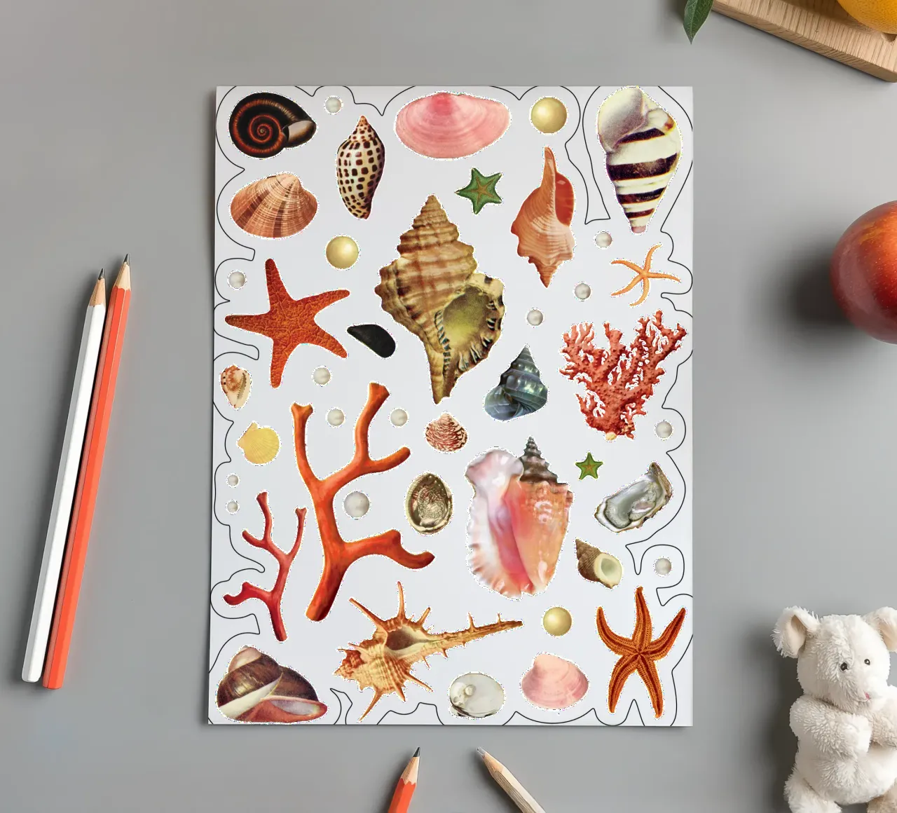 Shell collection sticker sheet by MsGonzalez