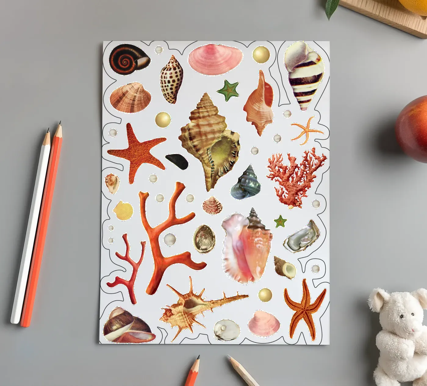 Shell collection sticker sheet by MsGonzalez