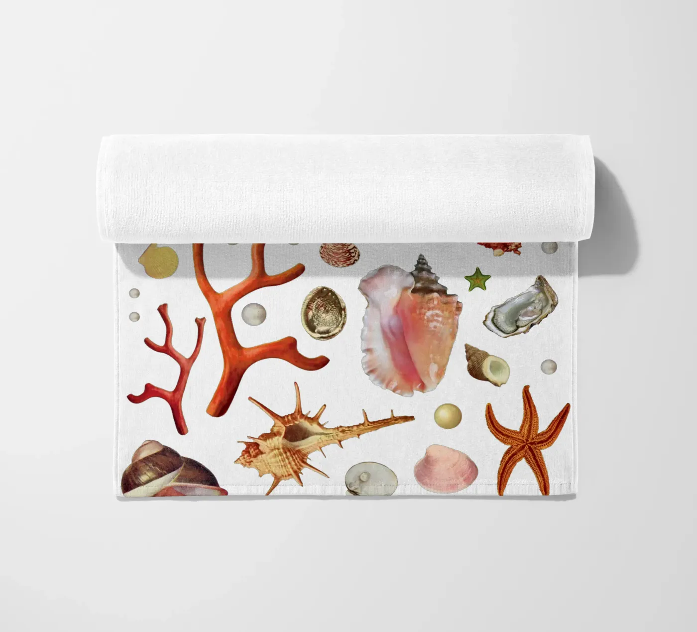 Shell collection beach towel by MsGonzalez