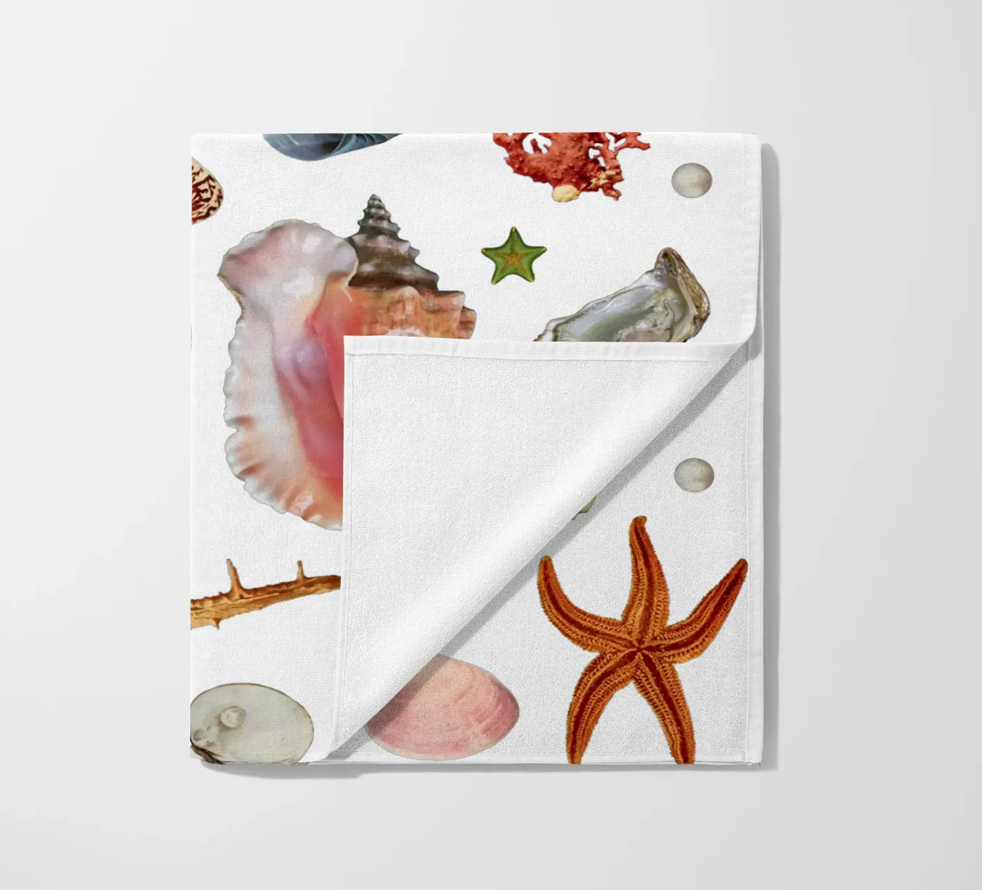 Shell collection beach towel by MsGonzalez