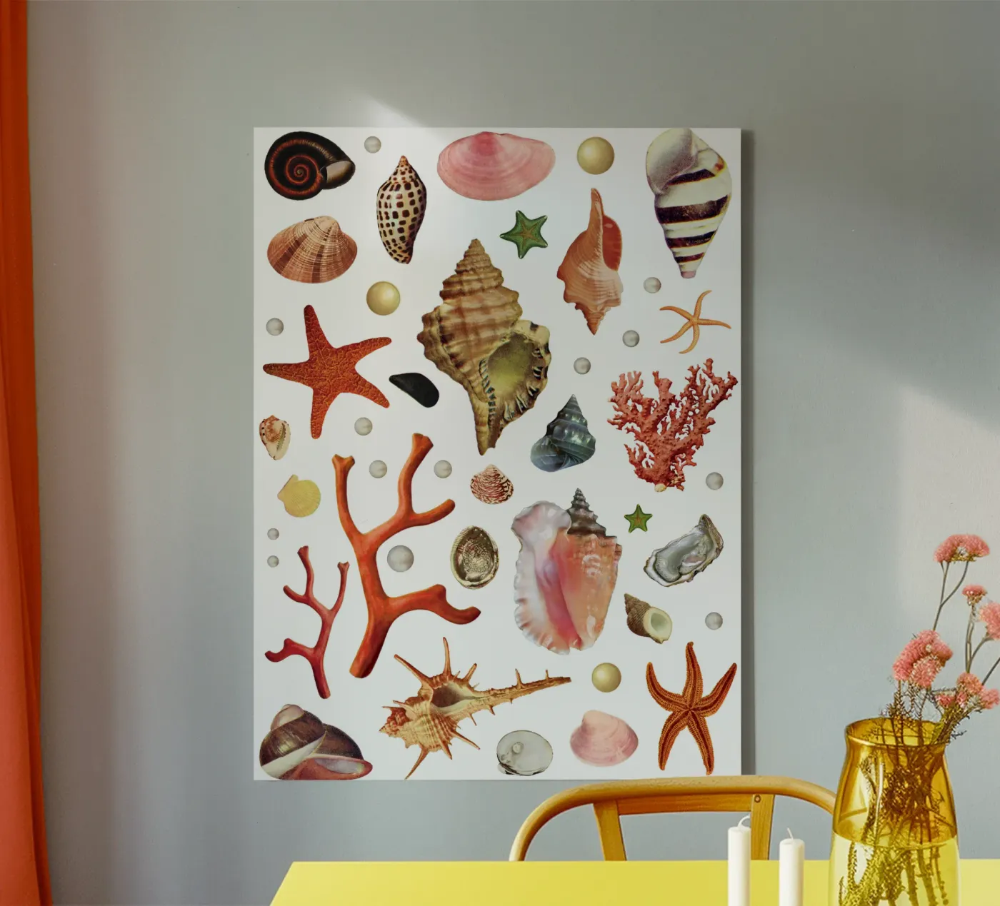 Schelpencollectie canvas van MsGonzalez