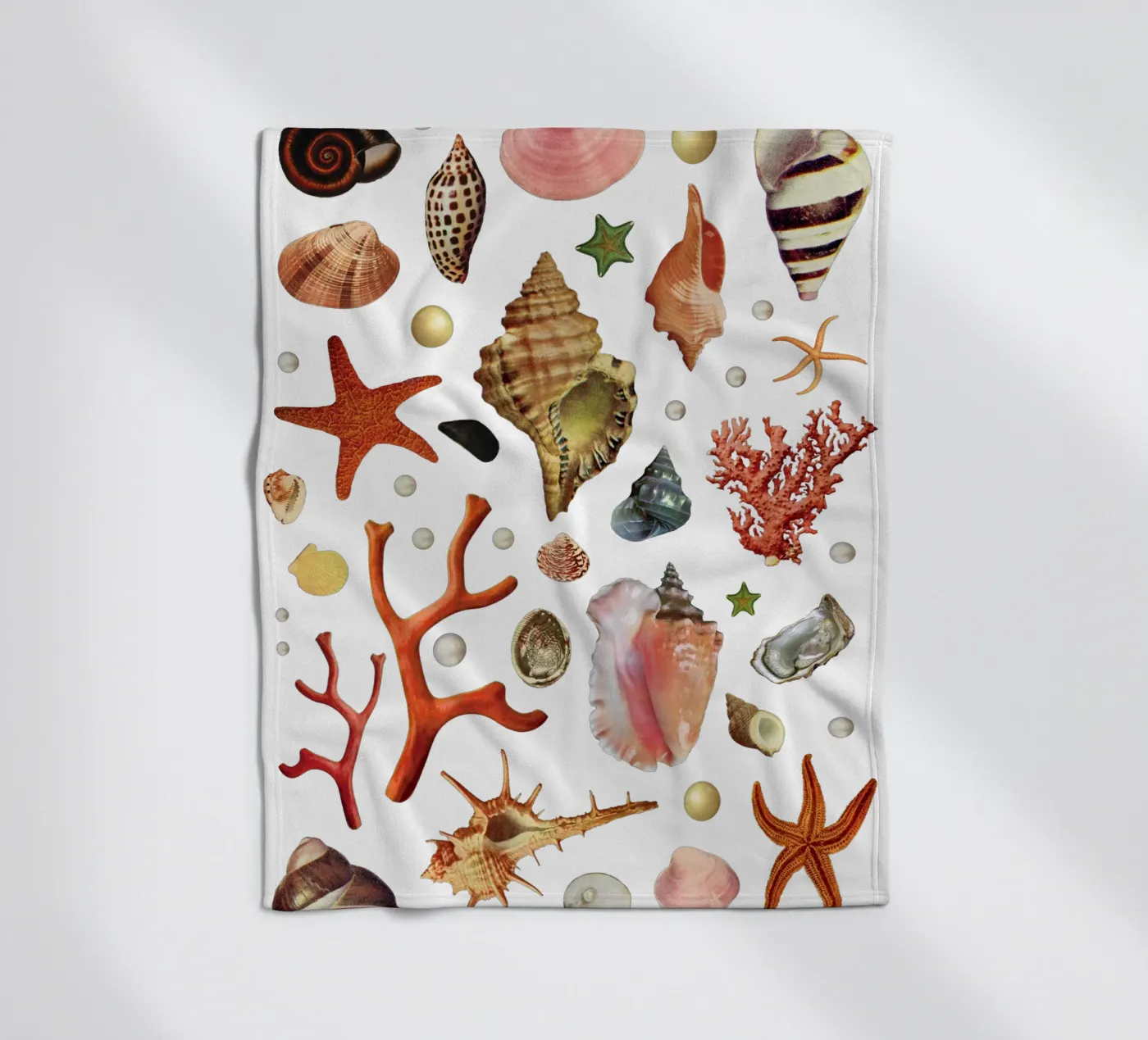 Muschel-Kollektion Fleecedecke von MsGonzalez
