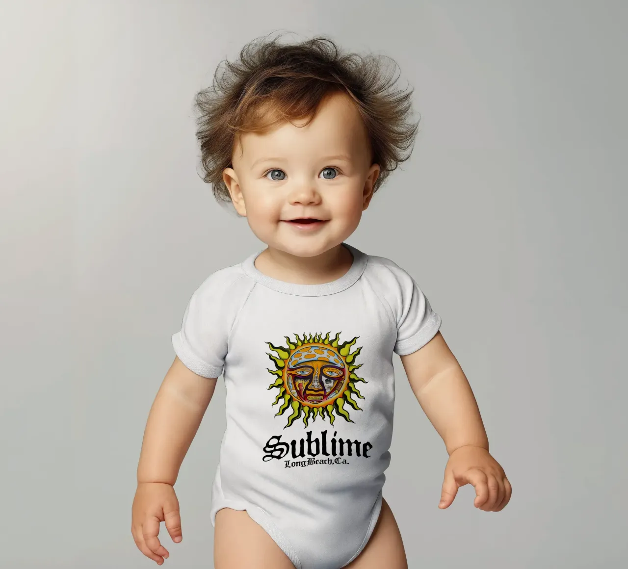 Sublime Long Beach, Ca body neonato maniche corte da adaptionate