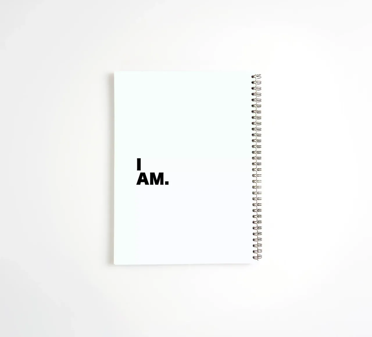 I Am Quote spiral notebook by George Griefy