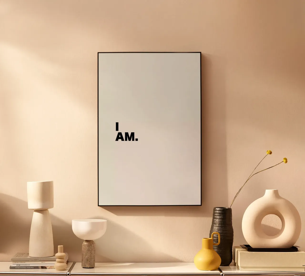 I Am Quote acrylic glass by George Griefy
