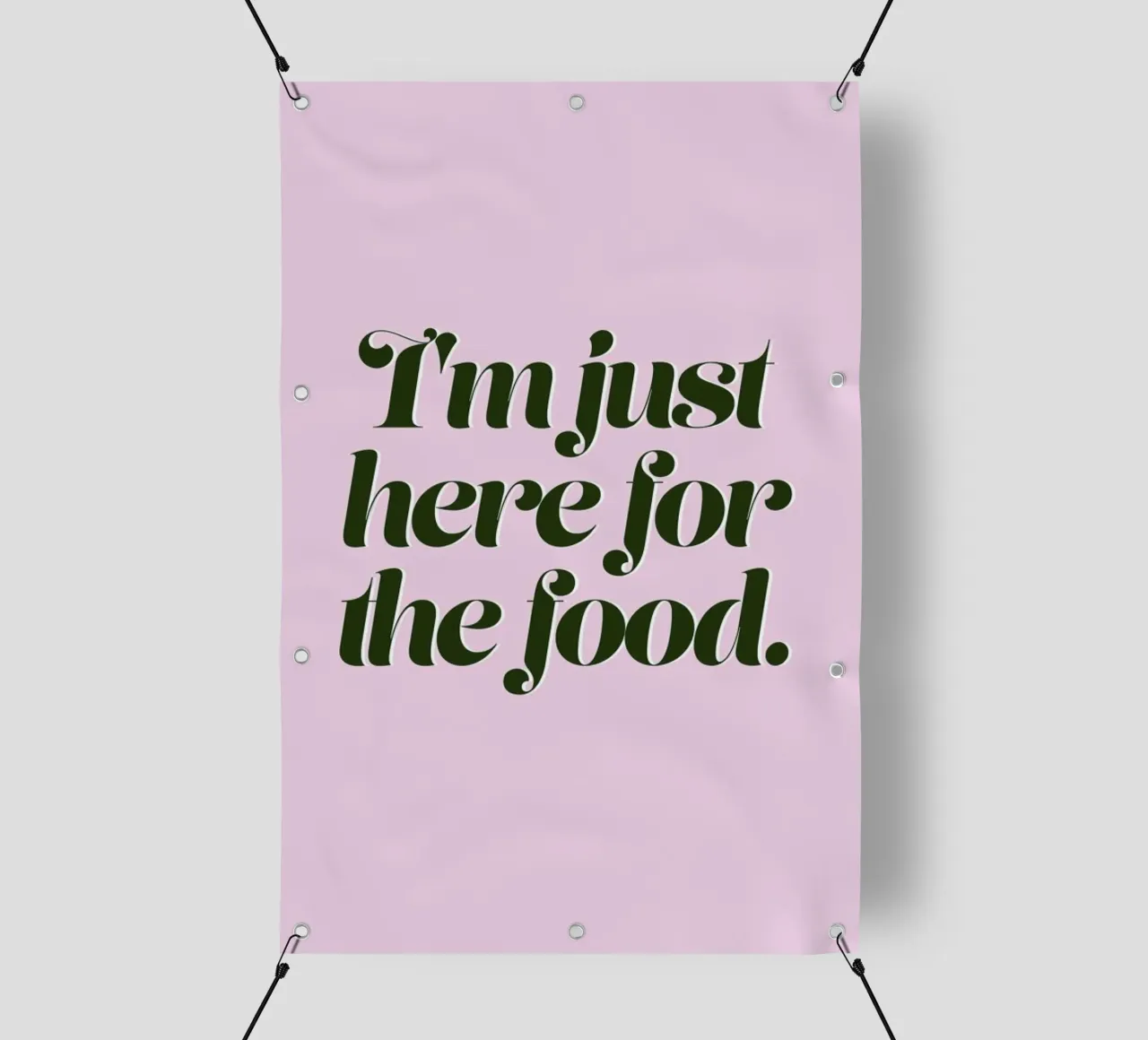 Here For The Food Christmas Print telo in pvc da Ayleen