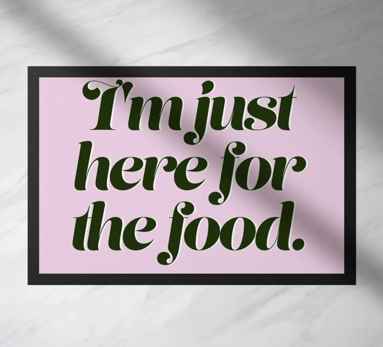 Here For The Food Christmas Print zerbino da Ayleen