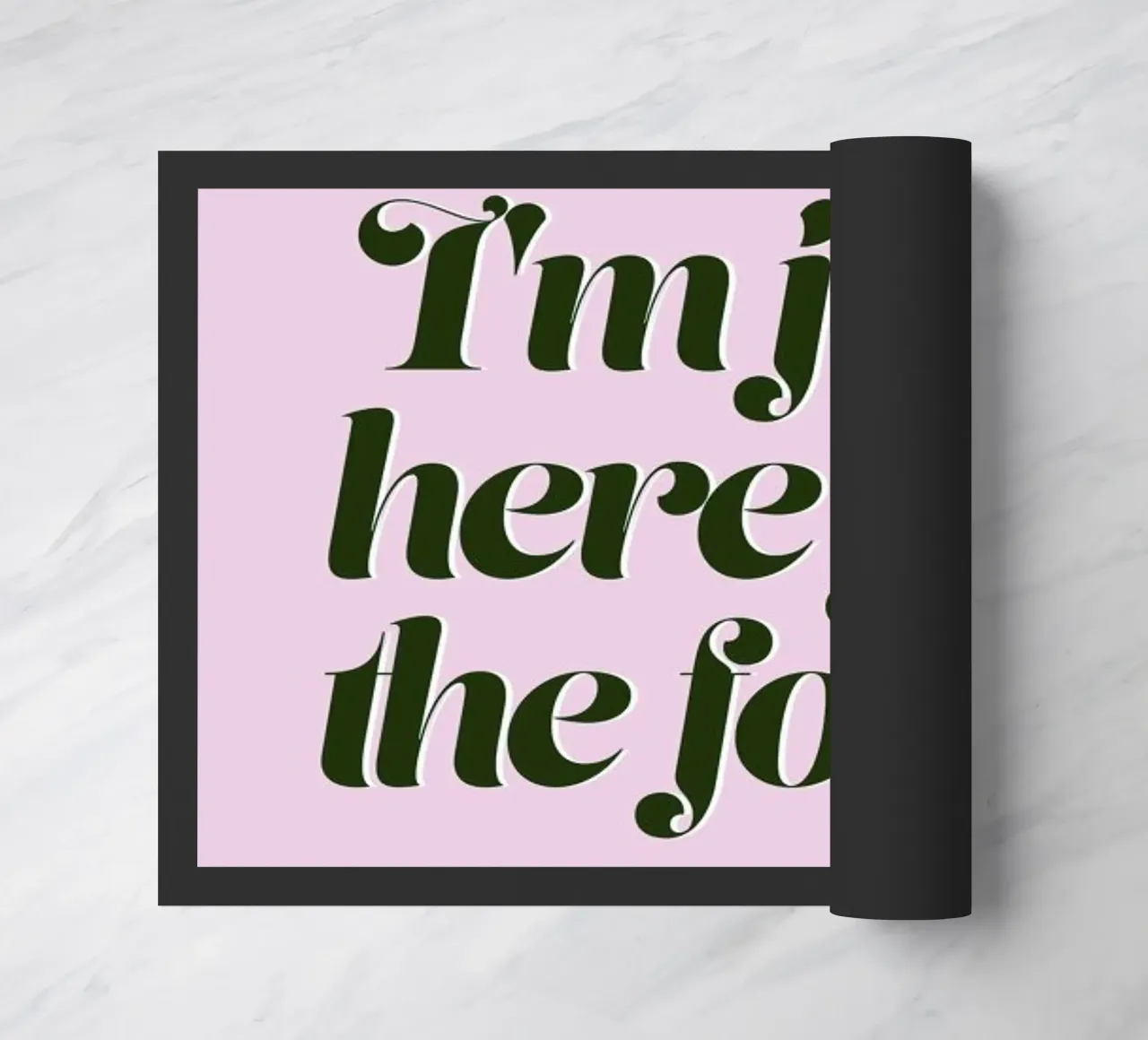 Here For The Food Christmas Print zerbino da Ayleen