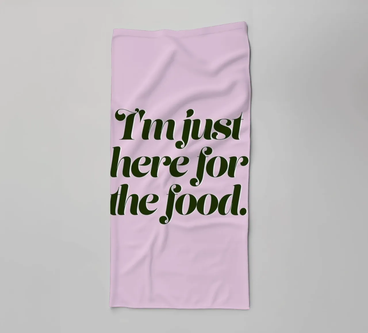 Here For The Food Christmas Print asciugamano da bagno da Ayleen