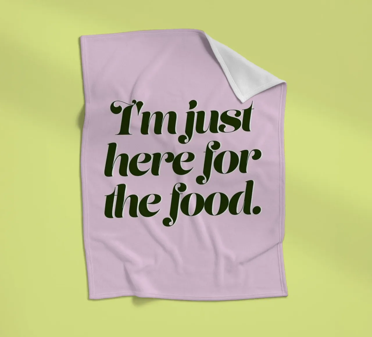 Here For The Food Christmas Print coperta in pile da Ayleen