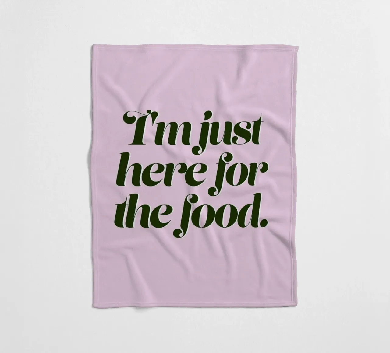 Here For The Food Christmas Print coperta in pile da Ayleen