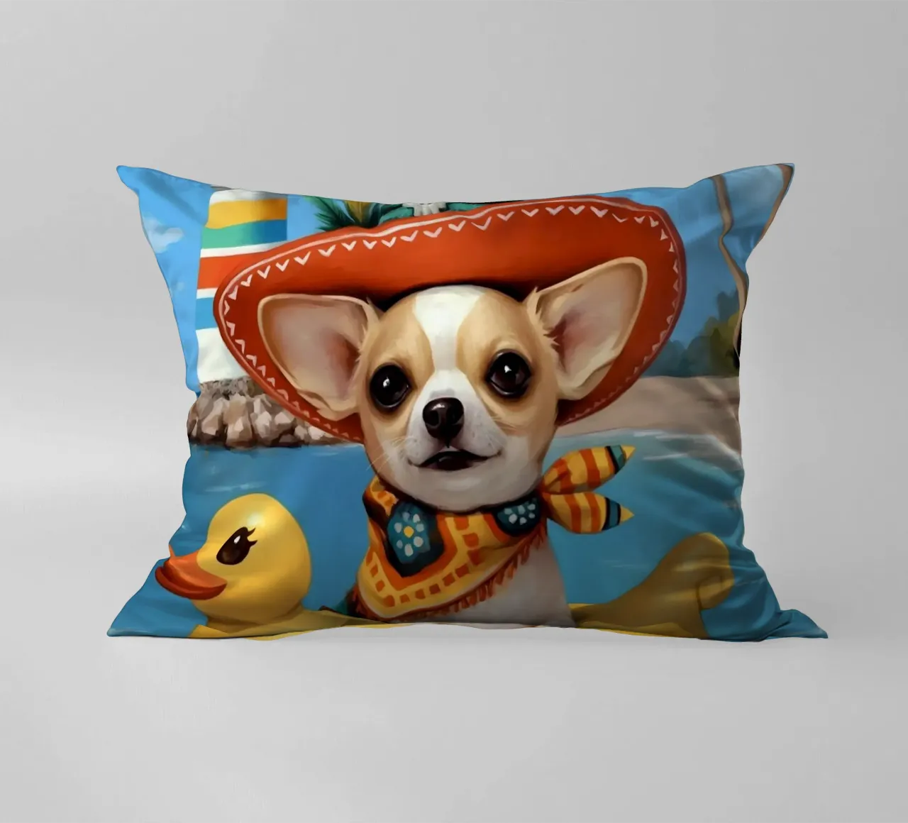 Chihuahua x Anatra cuscino da Fleur de Lys