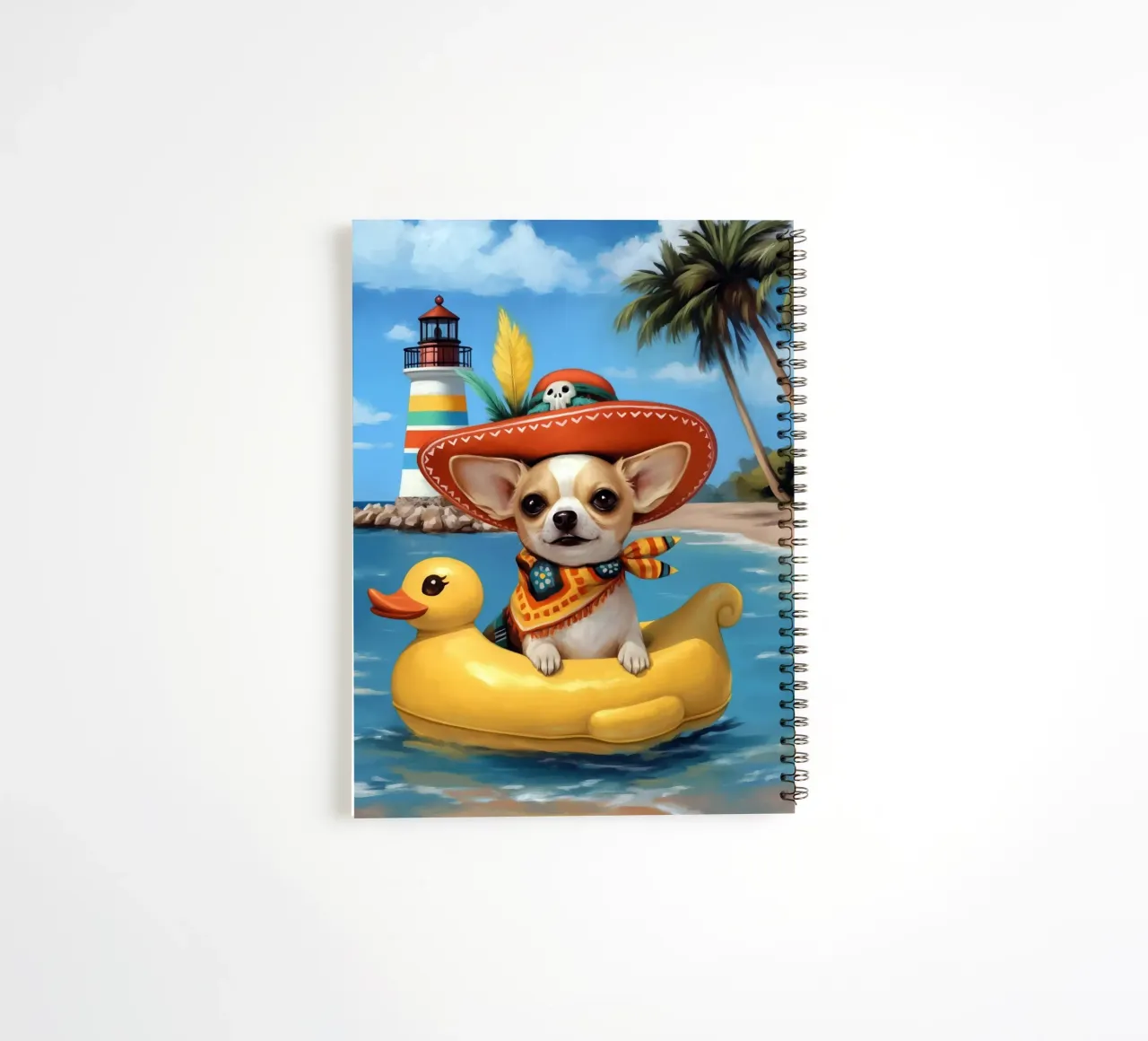 Chihuahua x Duck spiral notebook by Fleur de Lys