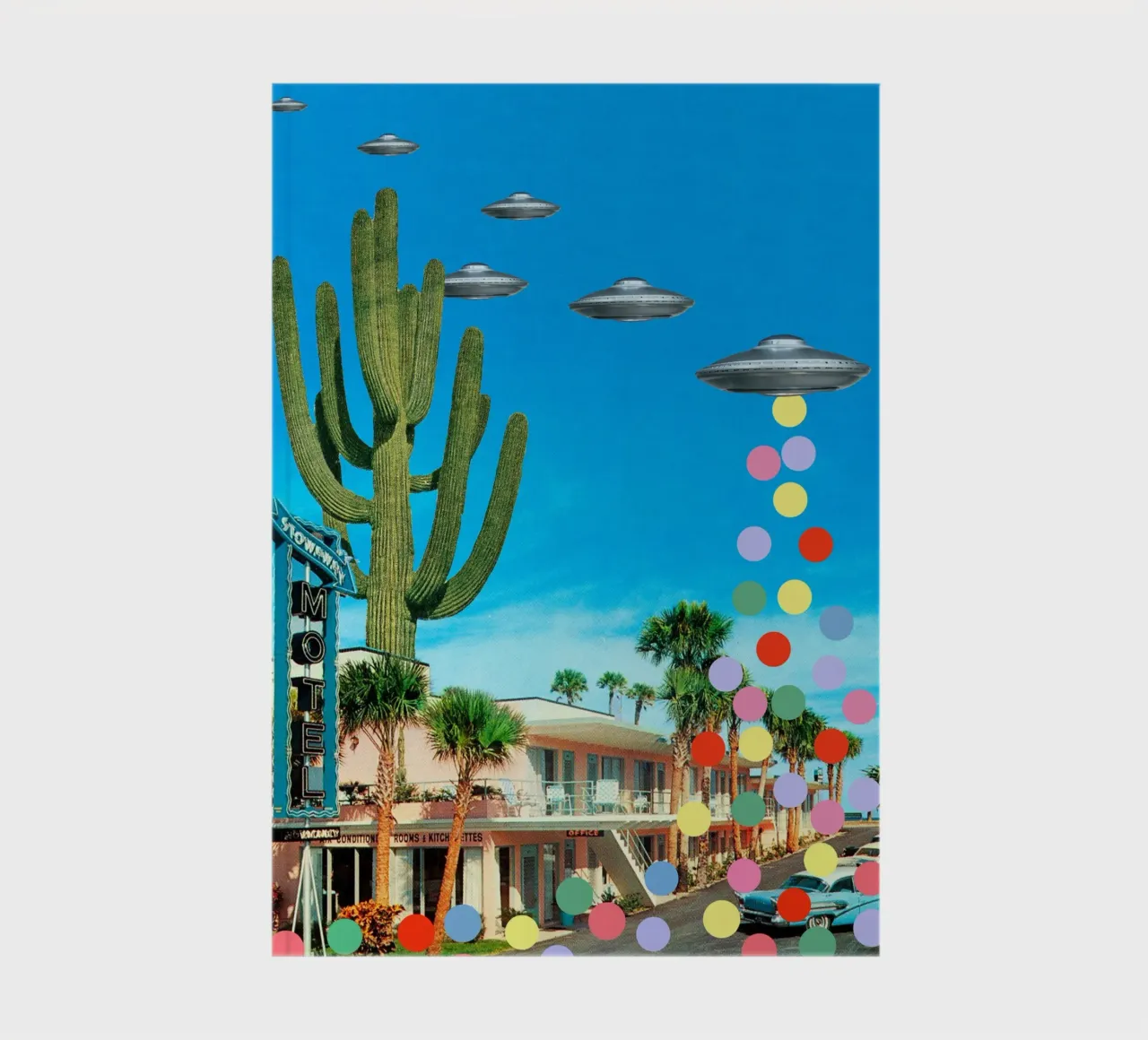 UFOs on Holiday (Alien confetti) Notizbuch von MsGonzalez