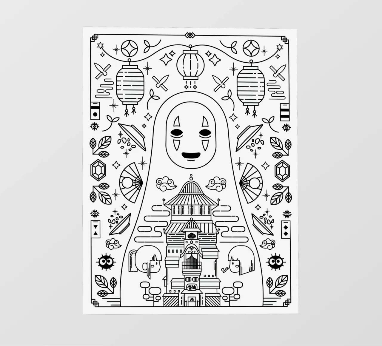 Giappone Spirited Anime telo in pvc da OTAKUDESU