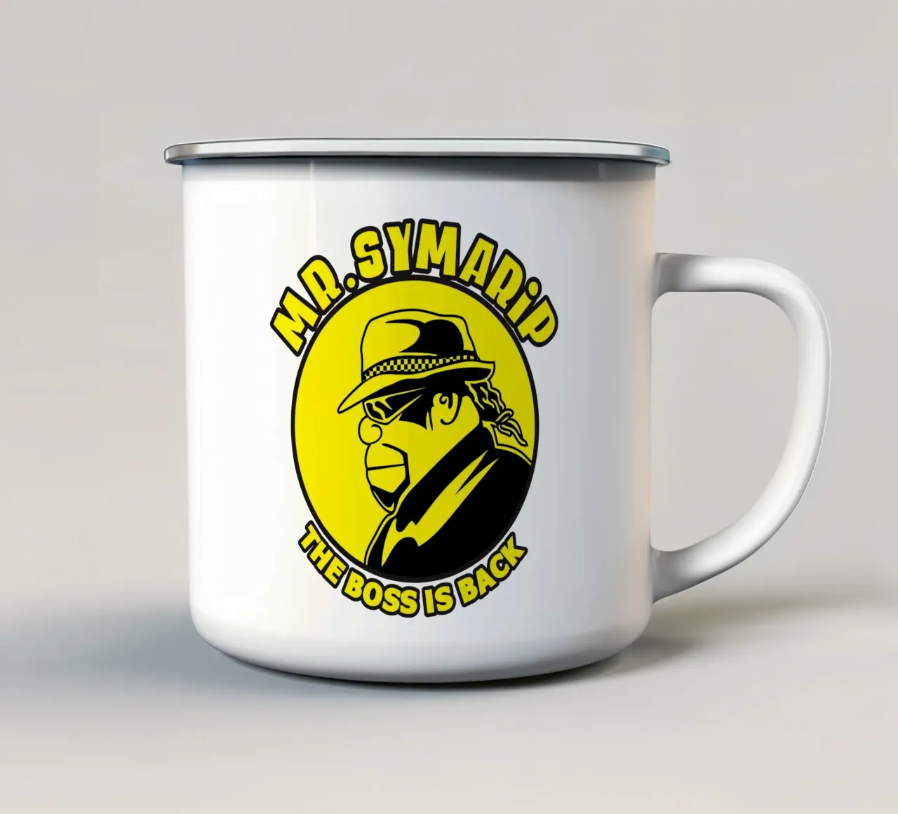 Mr. Symarip - The Boss Is Back tazza in smalto da adaptionate
