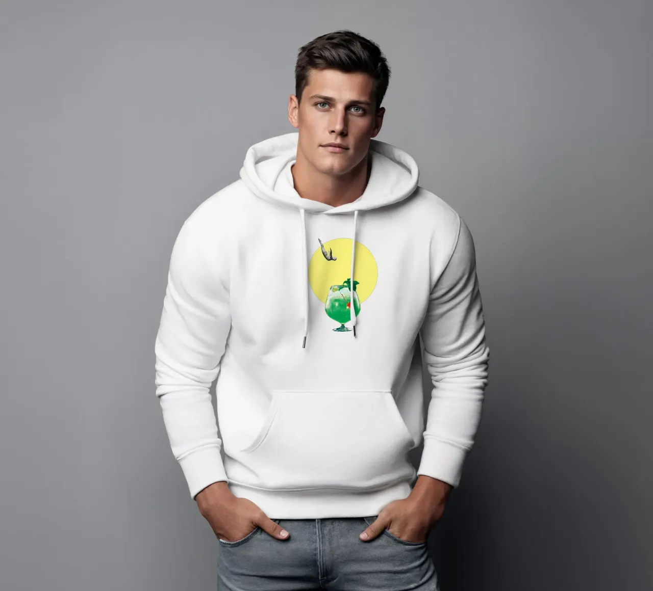 TGIF (Diving into a cocktail) felpa con cappuccio da MsGonzalez