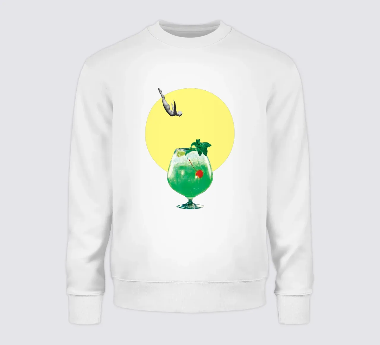 TGIF (Diving into a cocktail) sweatshirt by MsGonzalez