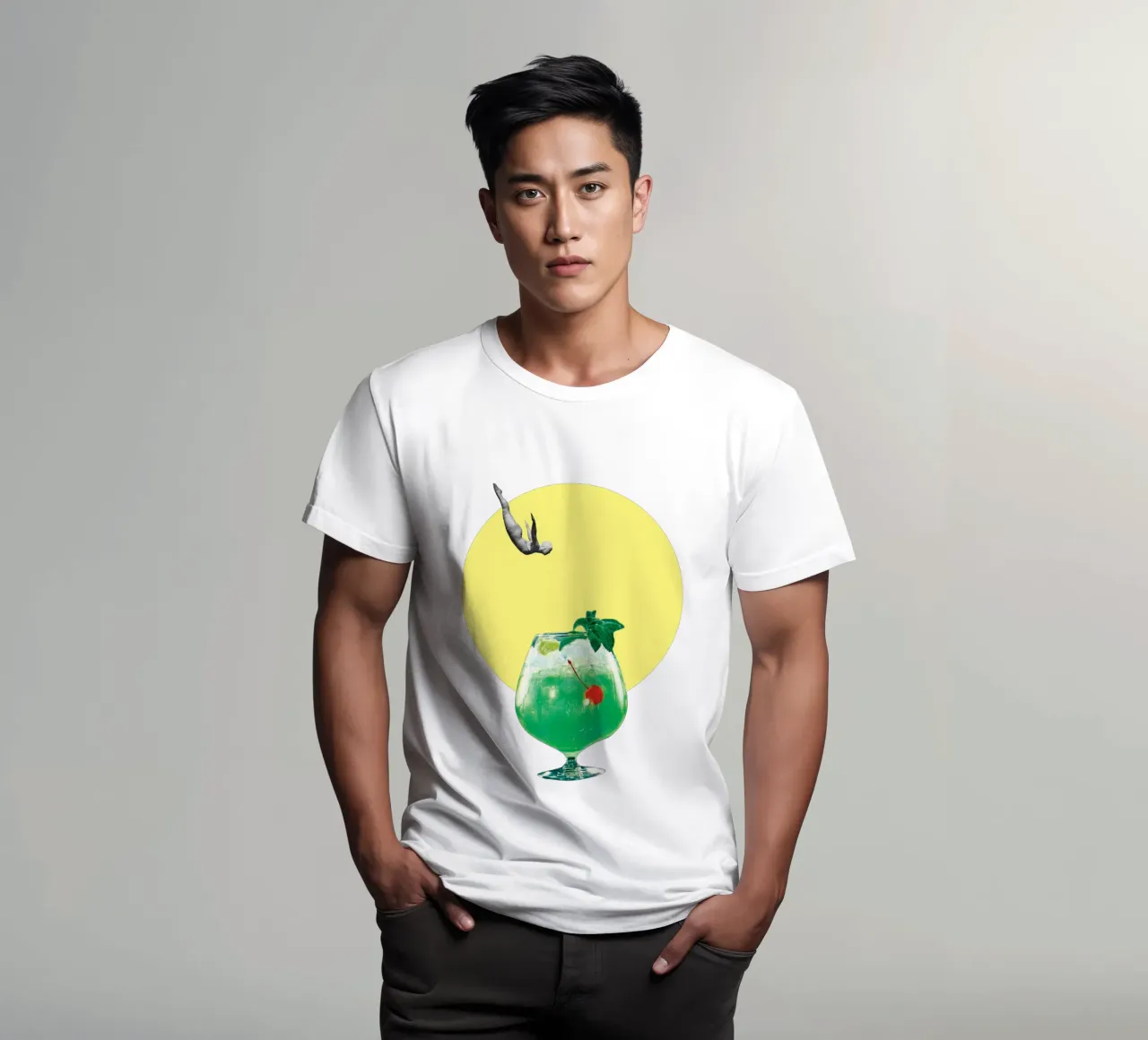 TGIF (Diving into a cocktail) t-shirt da MsGonzalez