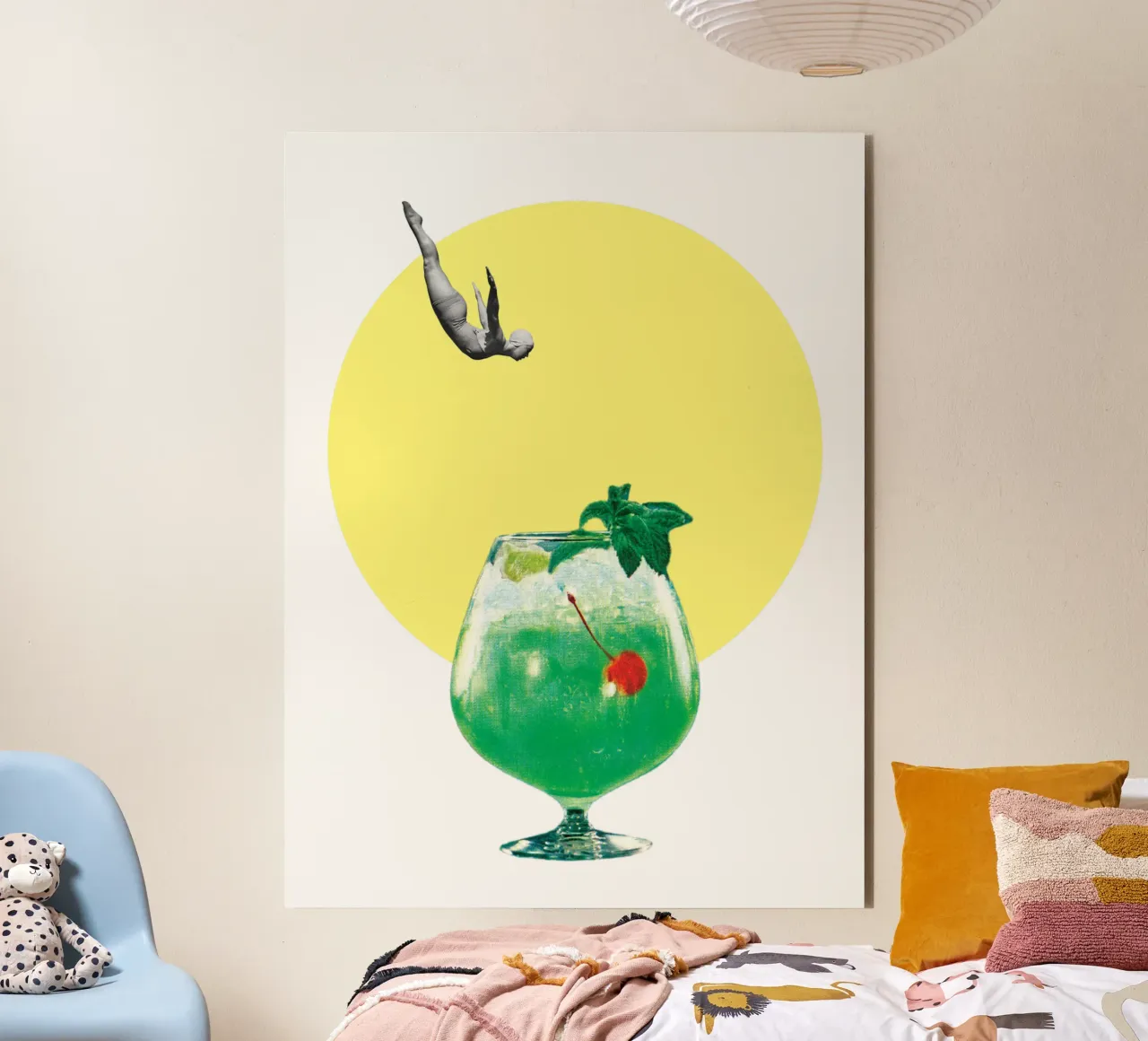 TGIF (Diving into a cocktail) alluminio dibond da MsGonzalez