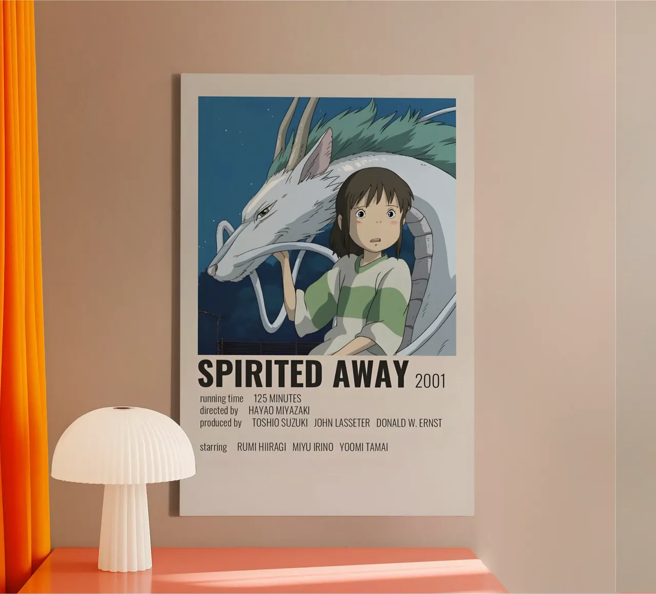Mejor anime de Japón lienzo con Marco flotante de OTAKUDESU