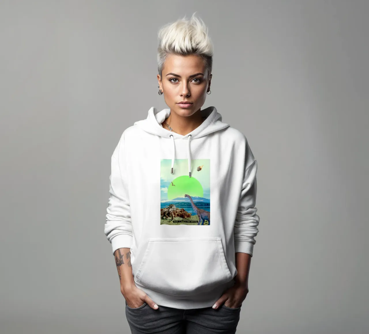 Guys, I have a bad feeling... (The Meteorite) sudadera con capucha de MsGonzalez