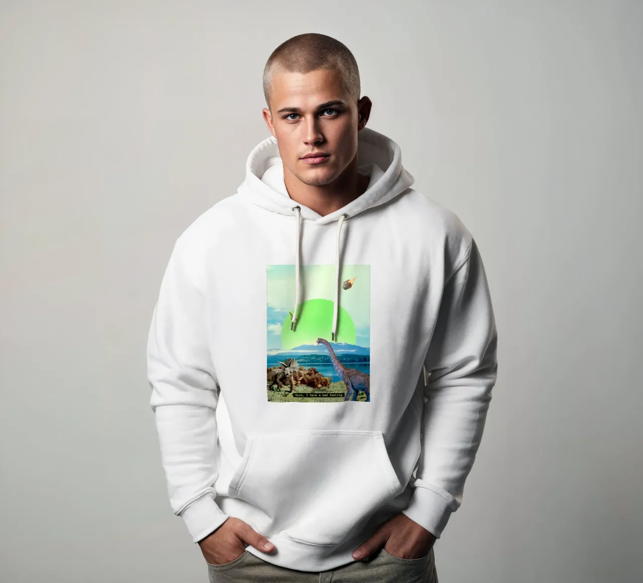 Guys, I have a bad feeling... (The Meteorite) felpa con cappuccio da MsGonzalez