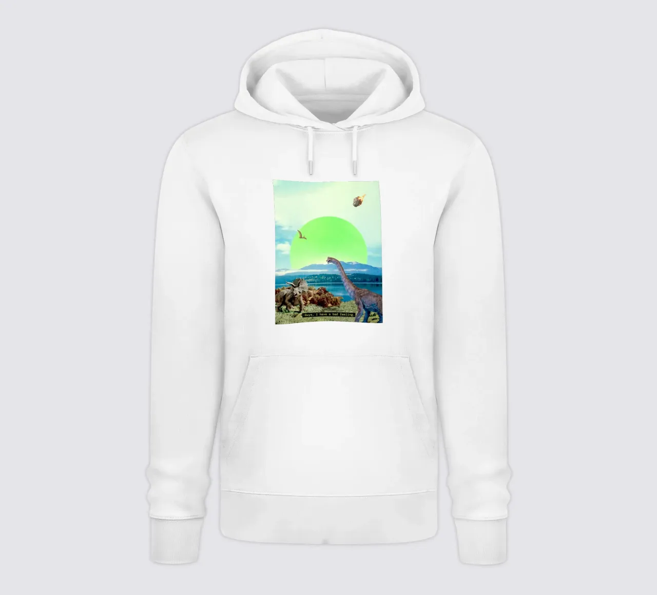 Guys, I have a bad feeling... (The Meteorite) felpa con cappuccio da MsGonzalez