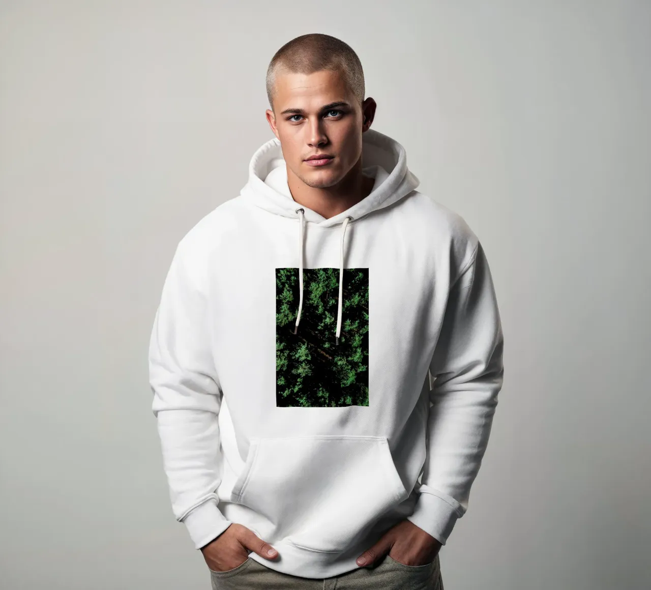 Pattern Forest hoodie van Sebastian Hilgetag