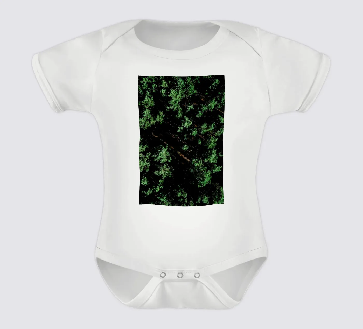 Pattern Forest babyrompertje korte mouwen van Sebastian Hilgetag