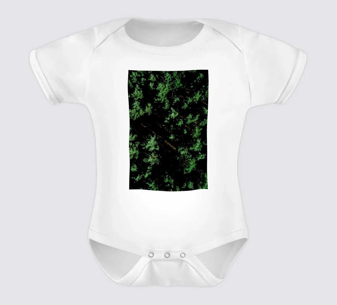 Pattern Forest body neonato maniche corte da Sebastian Hilgetag