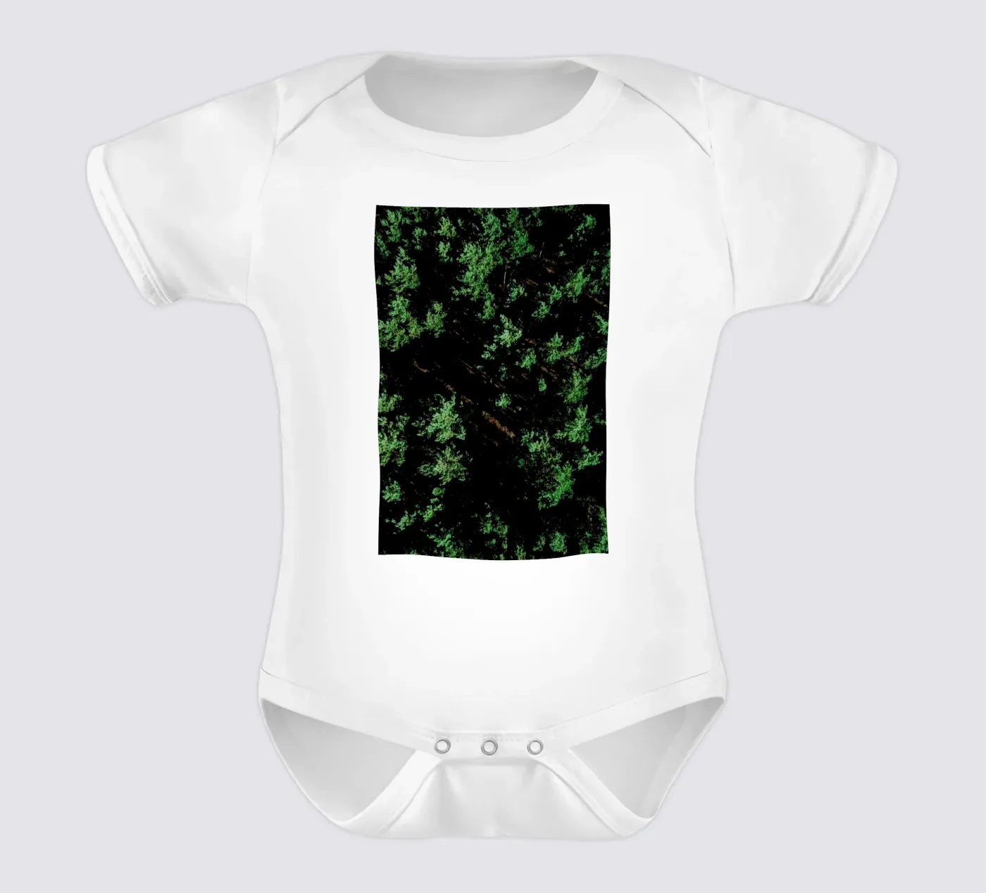 Pattern Forest babyrompertje korte mouwen van Sebastian Hilgetag