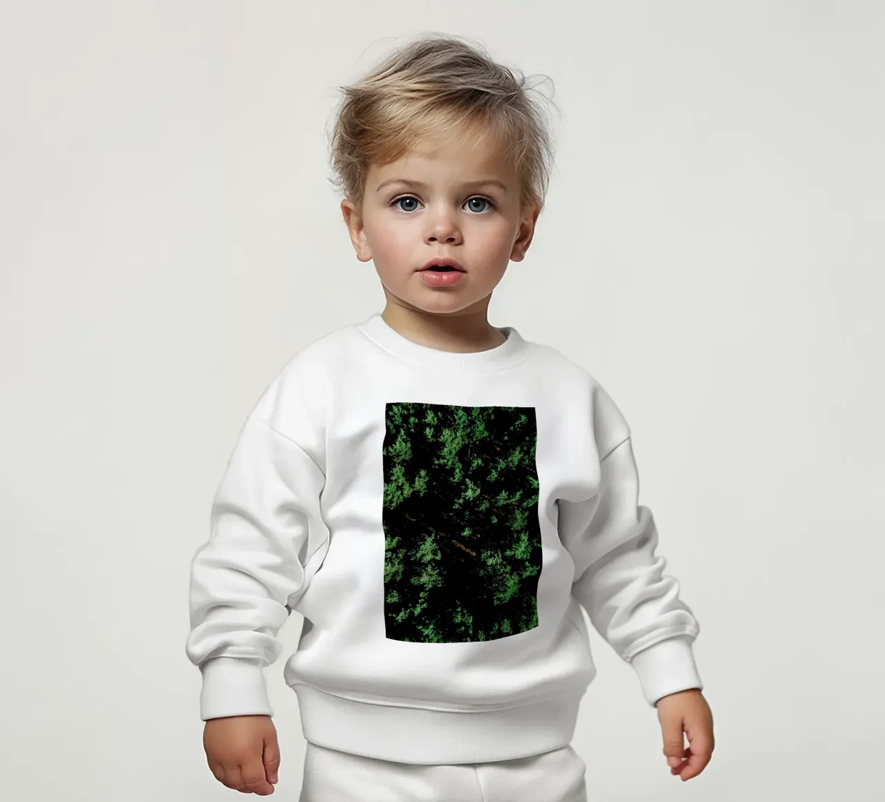 Pattern Forest baby sweatshirt by Sebastian Hilgetag