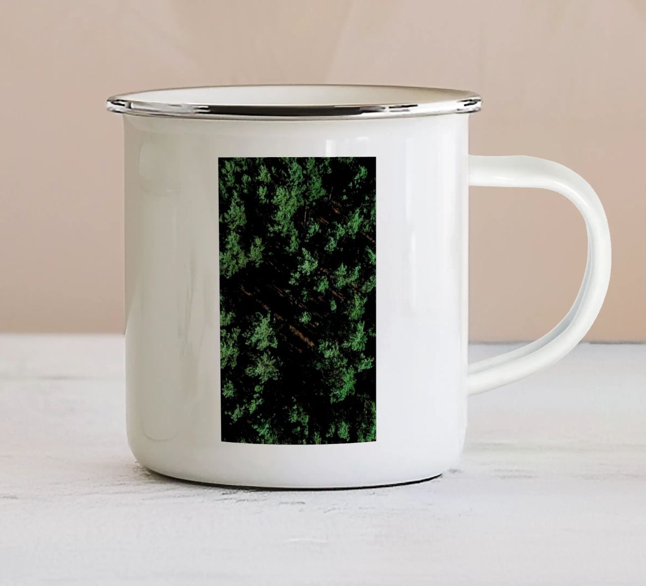 Pattern Forest tazza in smalto da Sebastian Hilgetag