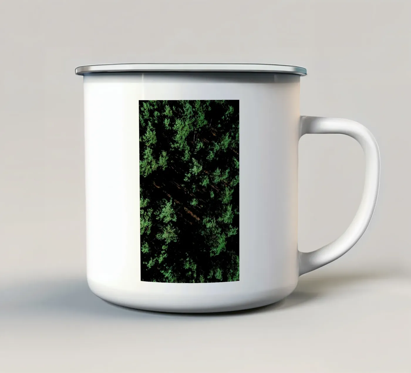 Pattern Forest emaille mok van Sebastian Hilgetag