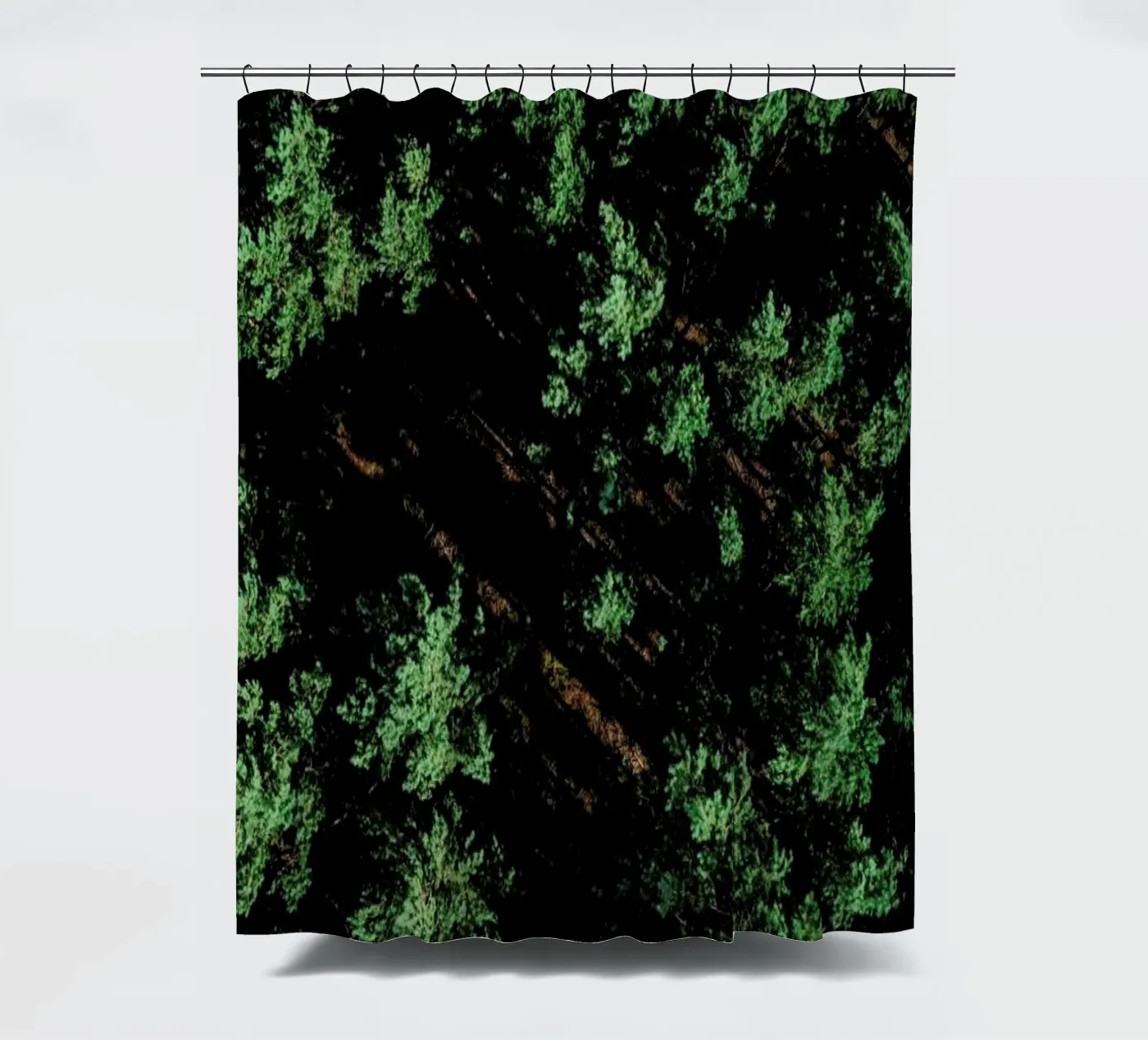 Pattern Forest douchegordijn van Sebastian Hilgetag
