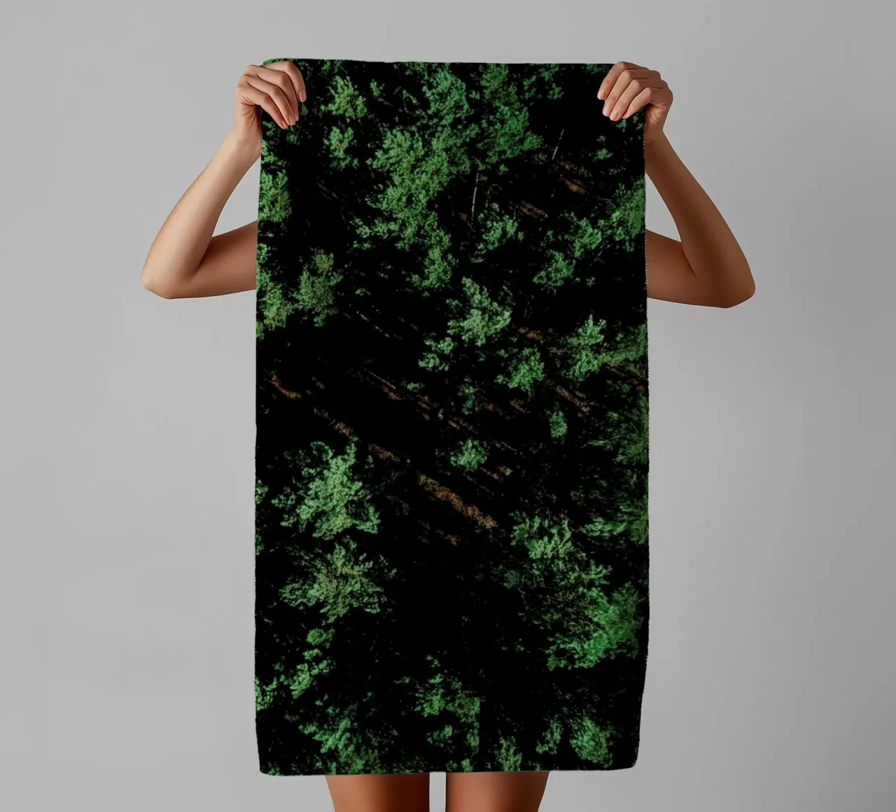 Pattern Forest badhanddoek van Sebastian Hilgetag