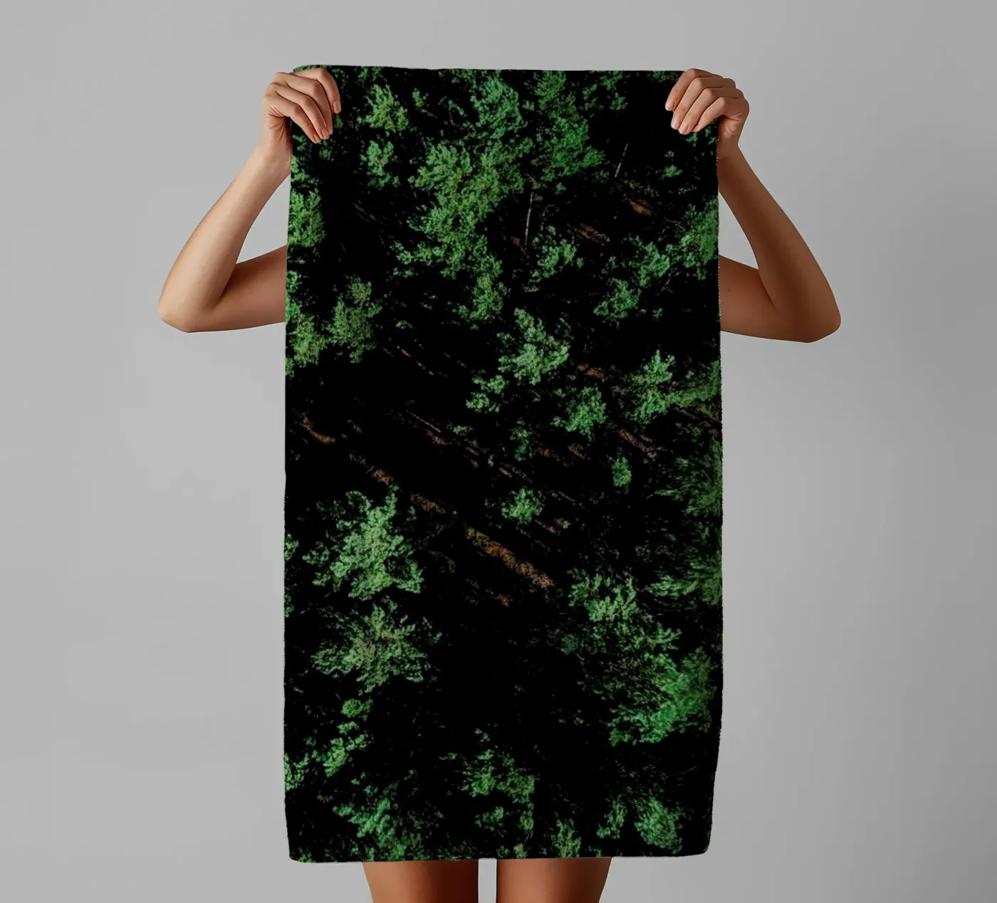 Pattern Forest badhanddoek van Sebastian Hilgetag