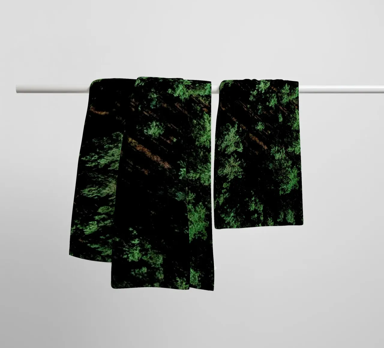 Pattern Forest badhanddoek van Sebastian Hilgetag