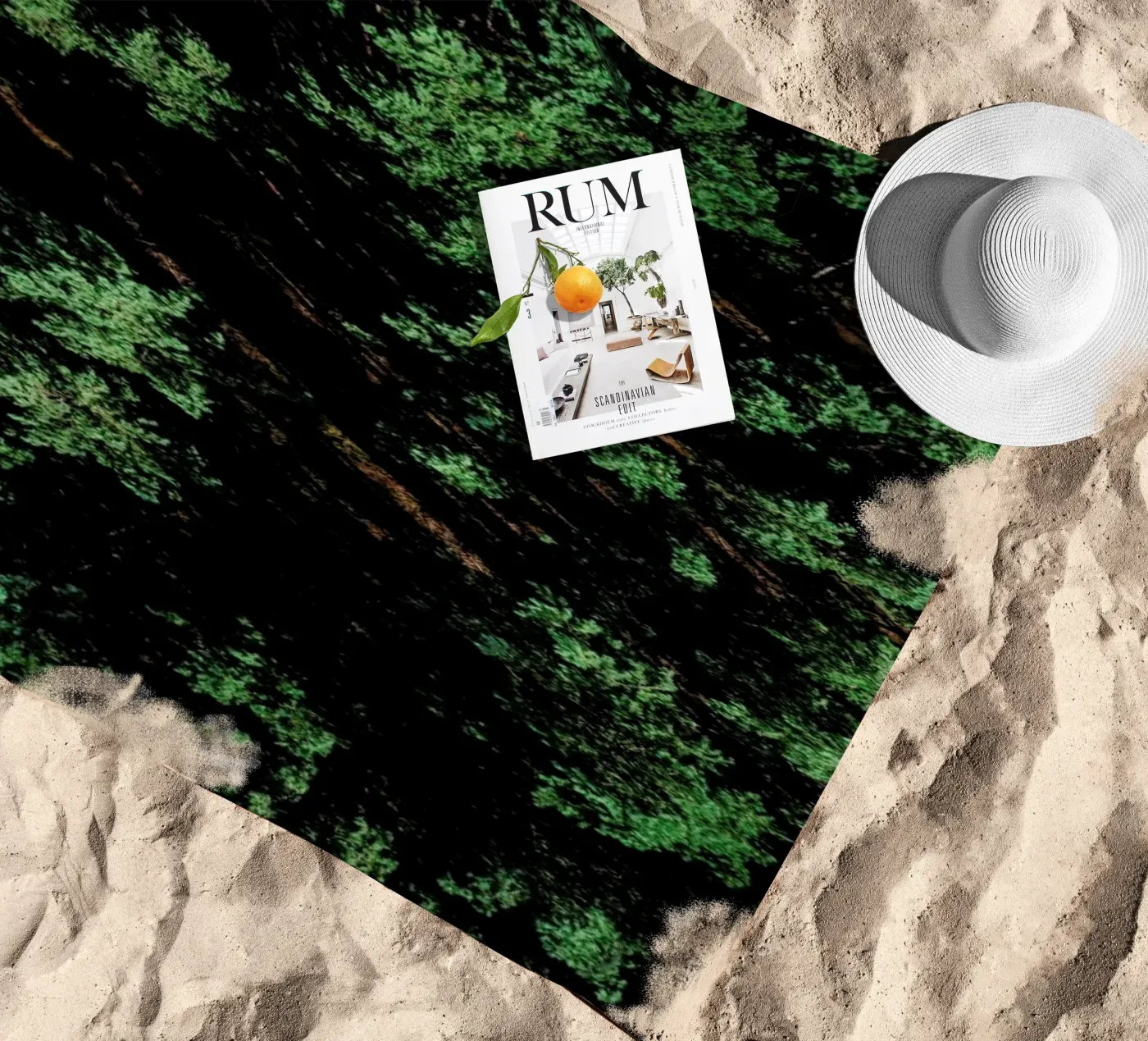 Pattern Forest telo mare da Sebastian Hilgetag