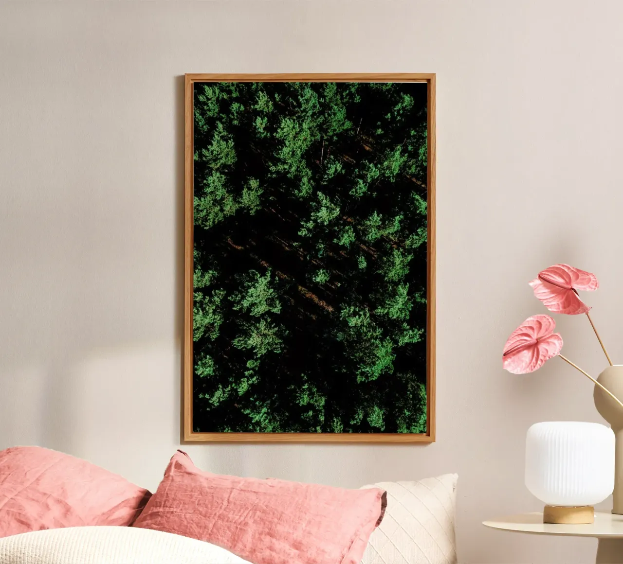 Pattern Forest alluminio dibond da Sebastian Hilgetag